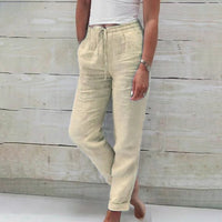 Cedric Casual Cotton Trousers in Khaki