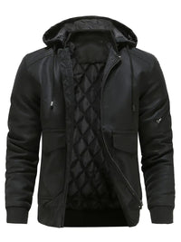 Cedric Jacket with Hood in Black