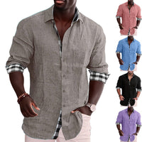 Cedric Linen Blend Shirt with Chest Pocket
