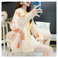 Celeste Casual Knit Cardigan in Beige