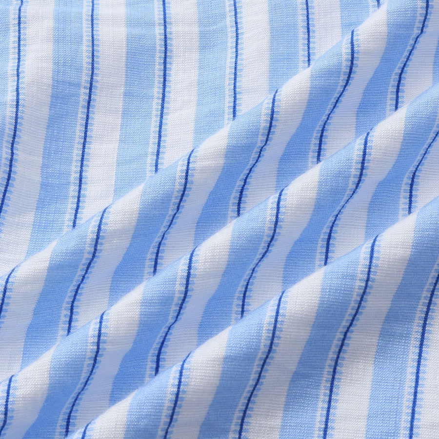 Celeste Casual Shirt with Stand Collar and Short Sleeve in Multicolor