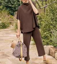 Celeste Casual Top in Dark Brown