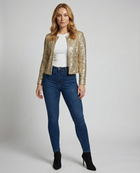 Celeste Elegant Jacket in Gold