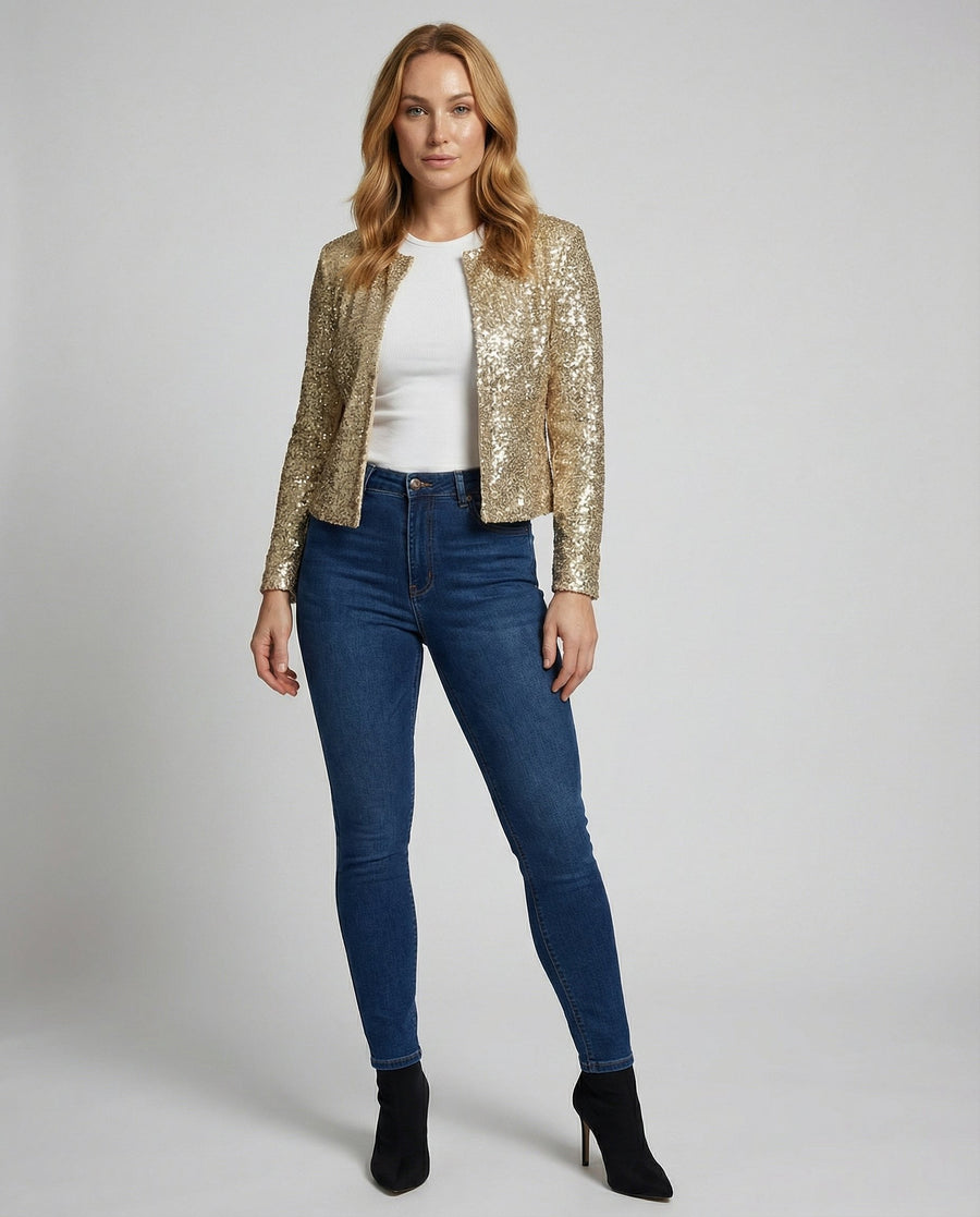 Celeste Elegant Jacket in Gold