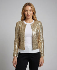 Celeste Elegant Jacket in Gold