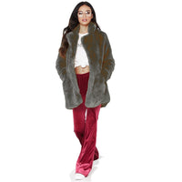 Celeste Jacket with Oversized in Dark Grey