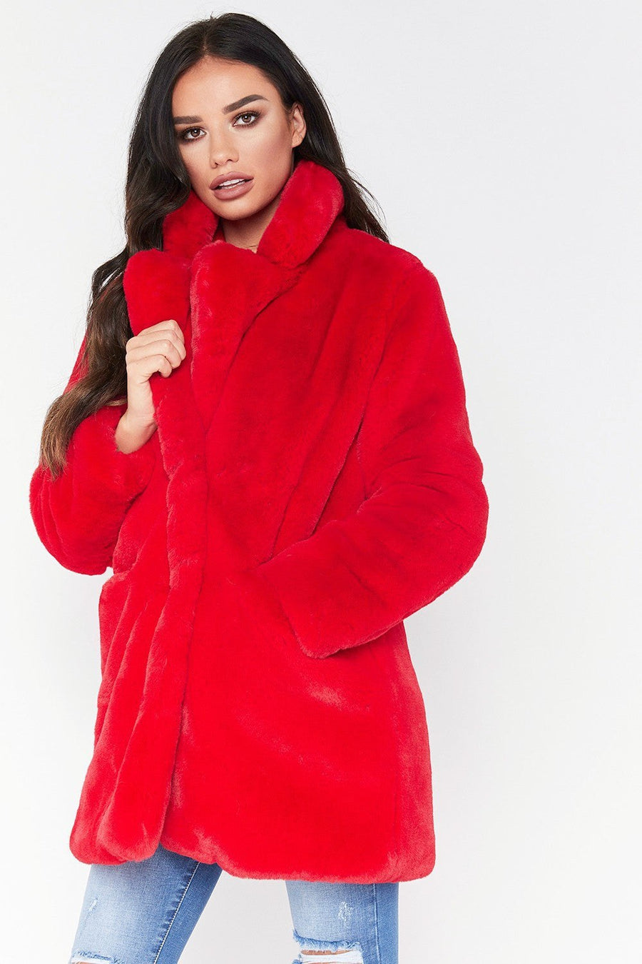 Celeste Jacket with Oversized in Red