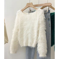 Celeste Relaxed Sweater in White