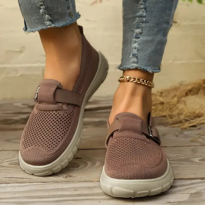 Celestria Women's Mesh Walking Sandals in Brown