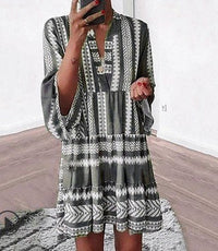 Celia Casual Wrap Dress in Green