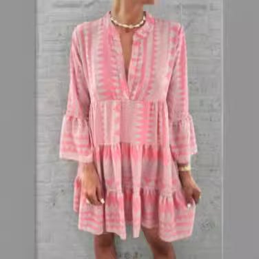 Celia Casual Wrap Dress in Yellow