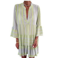 Celia Casual Wrap Dress in Yellow