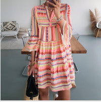 Celia Casual Wrap Dress in Yellow