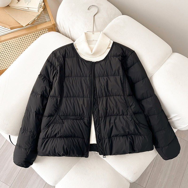 Celia Comfortable Jacket with Pockets in Light Grey