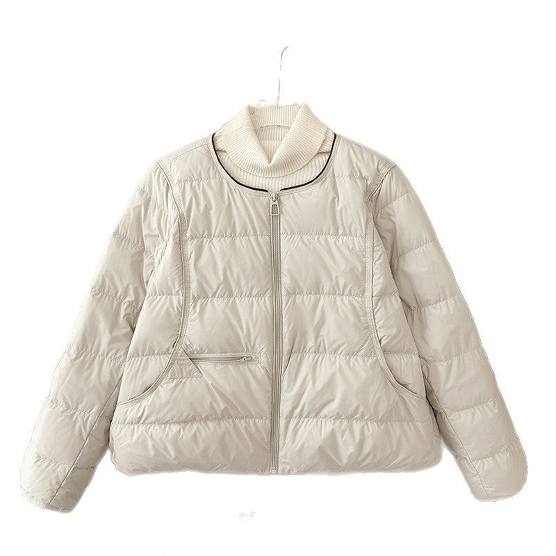 Celia Comfortable Jacket with Pockets in Light Grey
