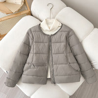 Celia Comfortable Jacket with Pockets in Light Grey