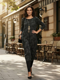 Celia Elegant Dress in Black