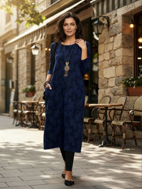 Celia Elegant Dress in Blue
