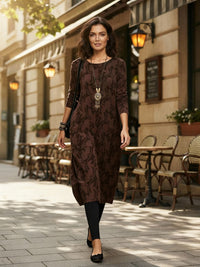 Celia Elegant Dress in Red