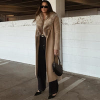Celia Elegant Trench Coat with Belted