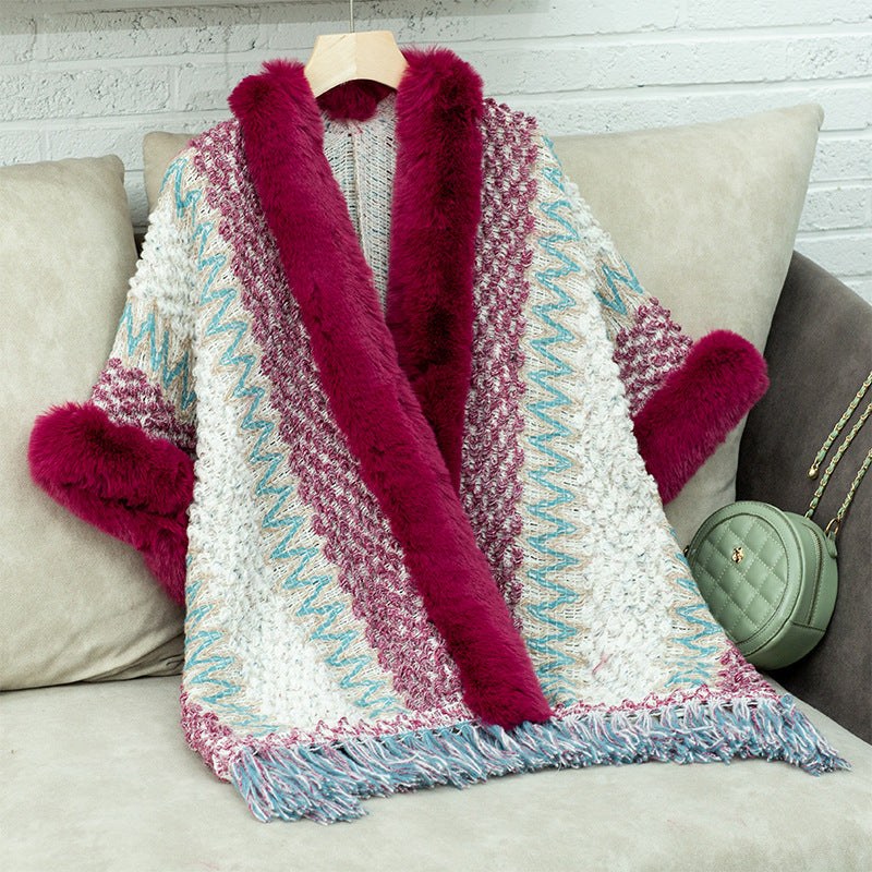 Celia Knit Cardigan in Burgundy