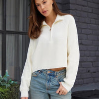 Celia Sweater with Zip Front