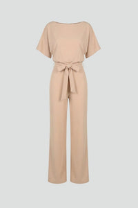Celina Women's Wide Leg Belted Jumpsuit