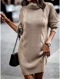 Celine Knit Dress in Khaki