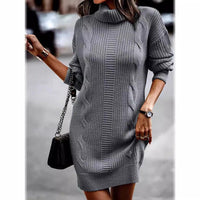 Celine Knit Dress in Navy