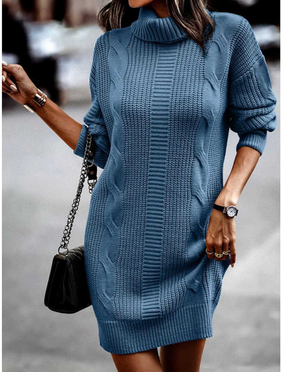 Celine Knit Dress in Navy