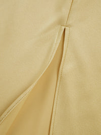 Celine Satin Dress with Side Split