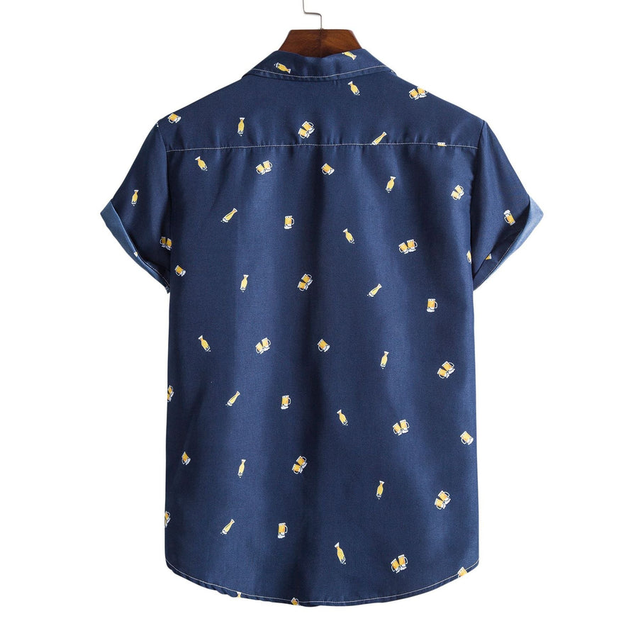 Celine Shirt with Short Sleeve in Multicolor