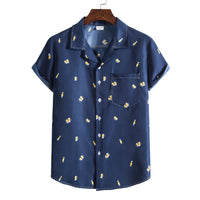 Celine Shirt with Short Sleeve in Multicolor