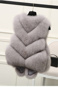 Celine Vest in Light Grey