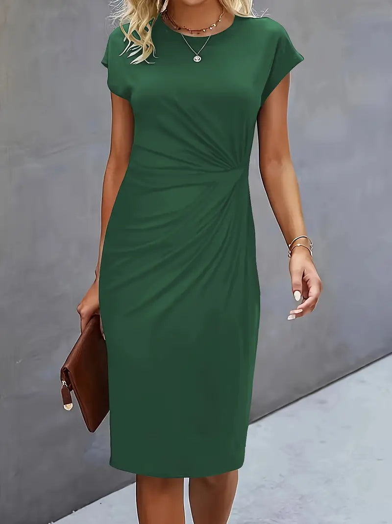 Katie | Women's Classic Short Sleeve Bodycon Dress