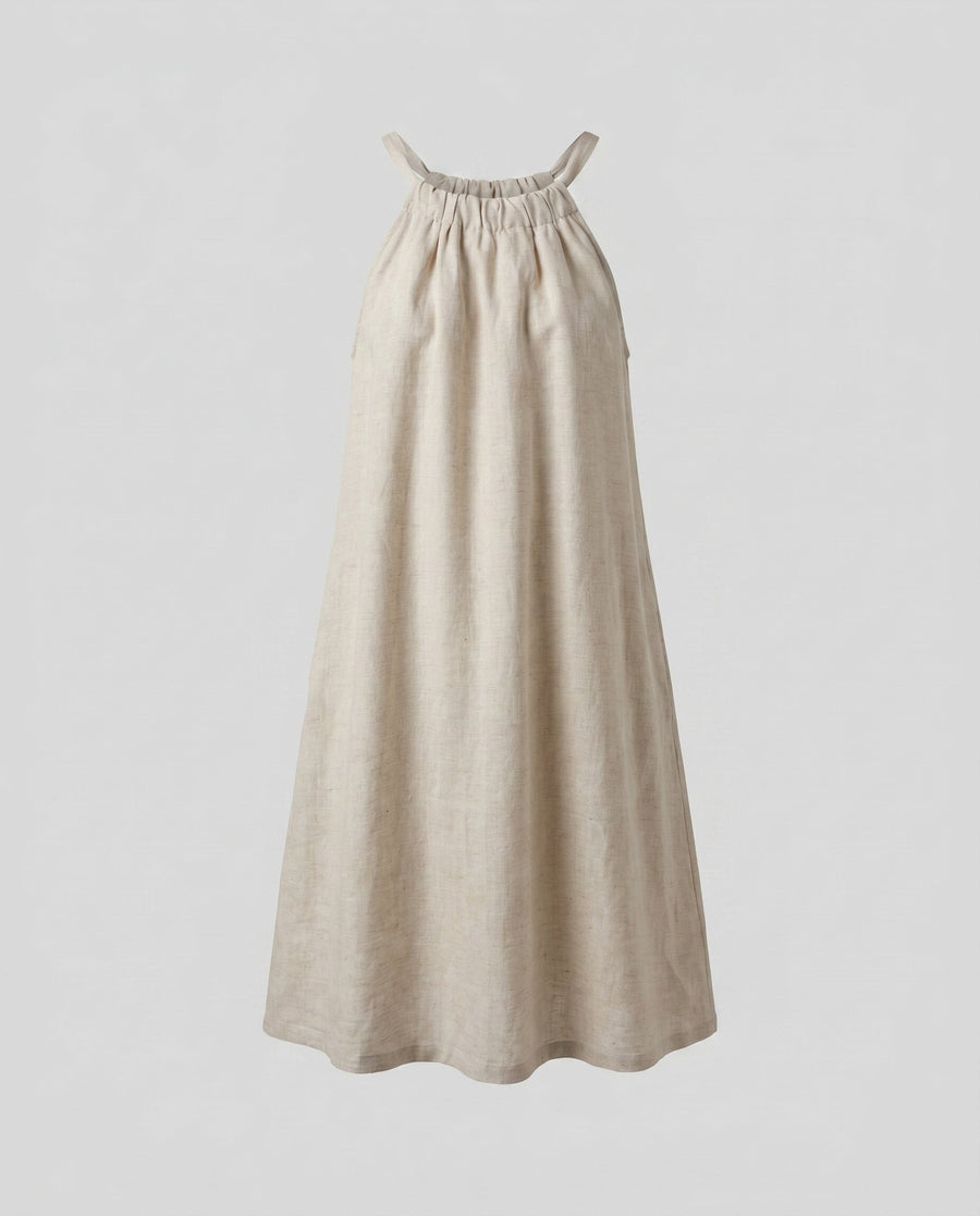 Charlotte Airy Top with Ruffles in Linen