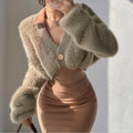 Charlotte Knit Cardigan with V-Neck