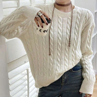 Charlotte Knit Sweater in Cream