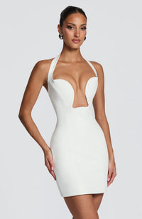 Delfina Mini Dress – Ivory