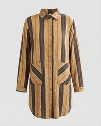 Charlotte Shirt with Striped in Yellow