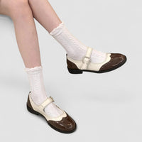 Charlotte™ Elegant Mary Jane Shoes in Brown