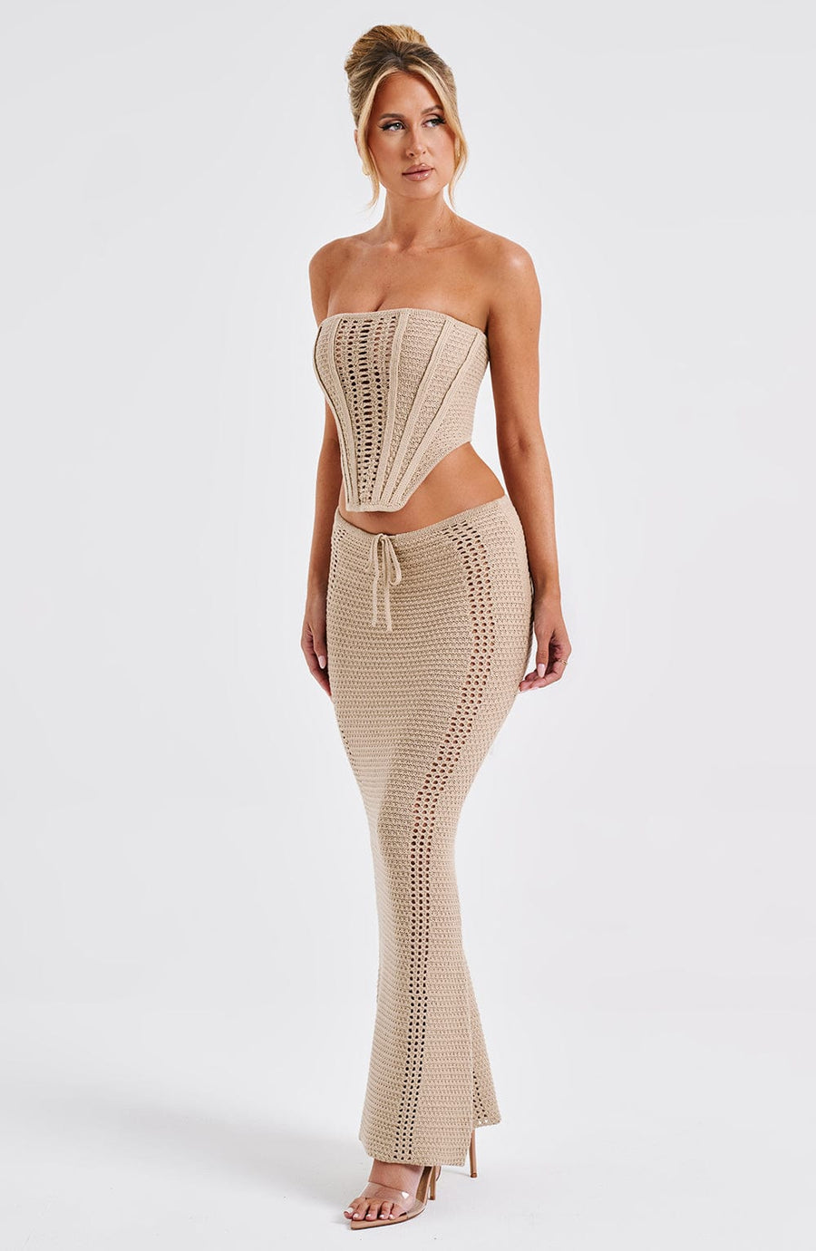Vienna Maxi Skirt - Beige