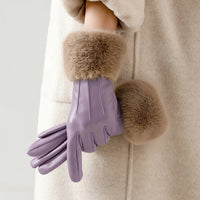 Chelsea Leather Glove in Lavender