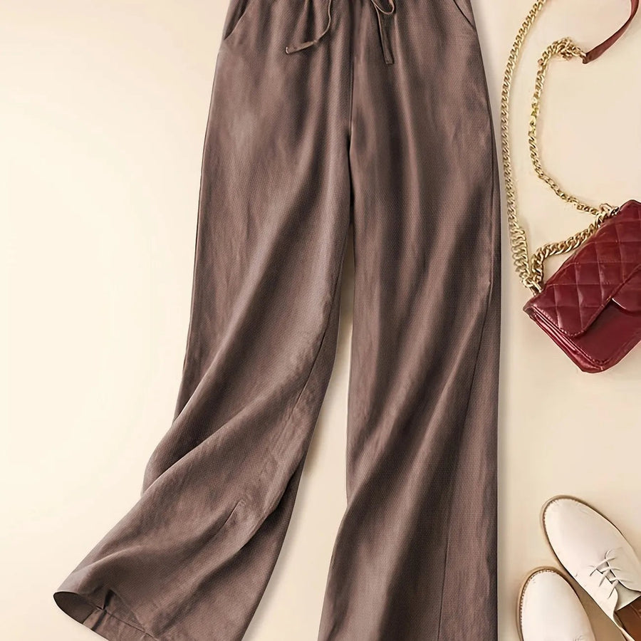 Cherry™ Relaxed Drawstring Pants in Brown