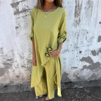 Chiara Casual Maxi Dress in Yellow