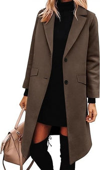 Chiara Elegant Trench Coat in Brown