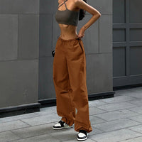 Chiara Elegant Trousers in Dark Brown