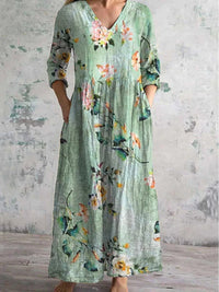 Christinia Women's Chic Dress in Green mint