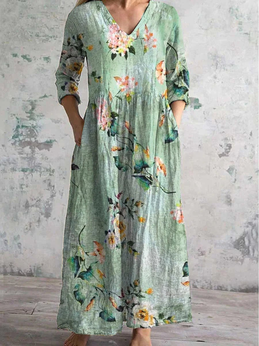 Christinia Women's Chic Dress in Green mint