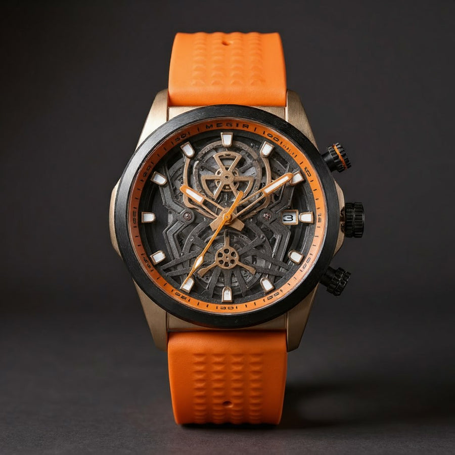 Chronomaster Stratos, 42mm in Neon Orange